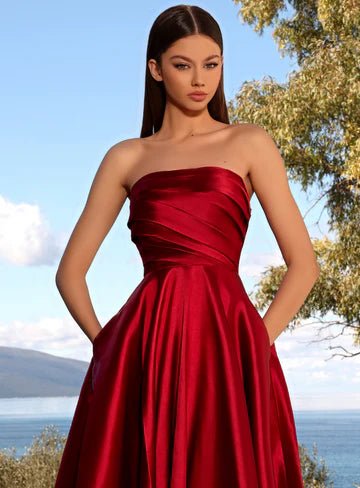 Summer NC2025 Gown by Nicoletta - Maroon - Image 4